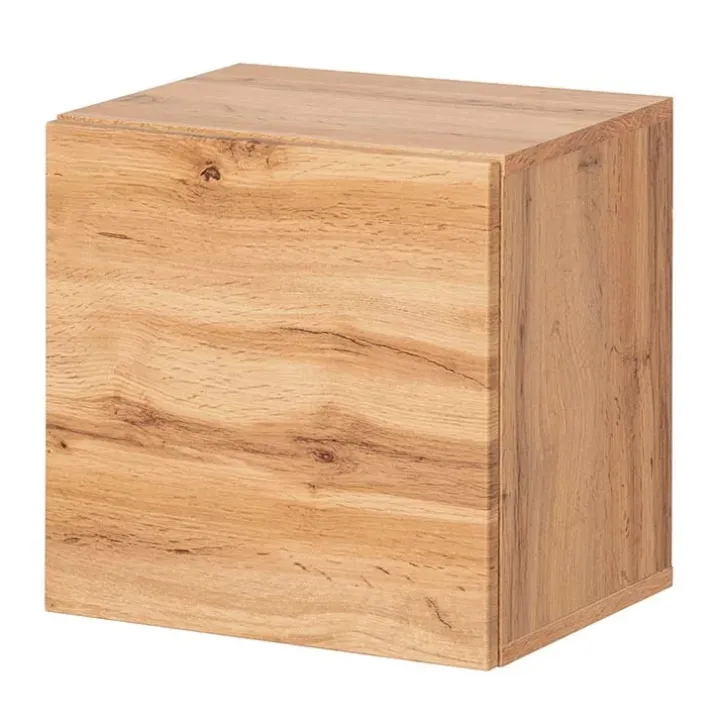 Mobile ingresso sospeso 100x165h cm rovere opaco bianco Dante 3 Gihome®