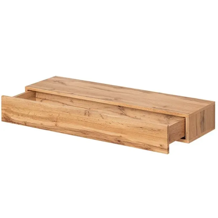 Mobile ingresso sospeso 100x165h cm rovere opaco bianco Dante 3 Gihome®