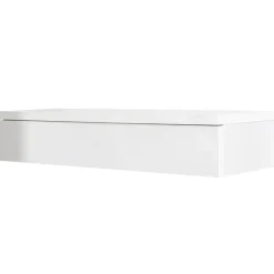 Mobile ingresso sospeso 100x20h cm con cassetto bianco Magnolia