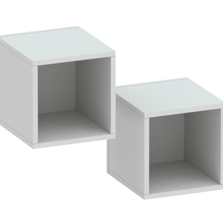 Mobile ingresso sospeso 97x56h cm grigio chiaro rovere chiaro Sunset 1001