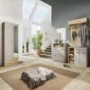 Mobile ingresso 80x83h cm 2 ante 1 cassetto rovere rovere naturale beige satinato Kenya