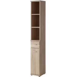 Mobile ingresso 90x203h cm con appendiabiti rovere sonoma California 1 Gihome®