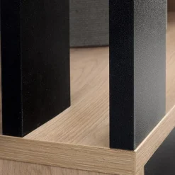 Mobile ingresso 100x190h cm con specchio rovere nero Umea