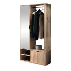 Mobile ingresso 100x190h cm con specchio rovere Umea