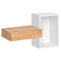 Mobile ingresso 100x170h cm con specchio rovere bianco Dante 1 Gihome®