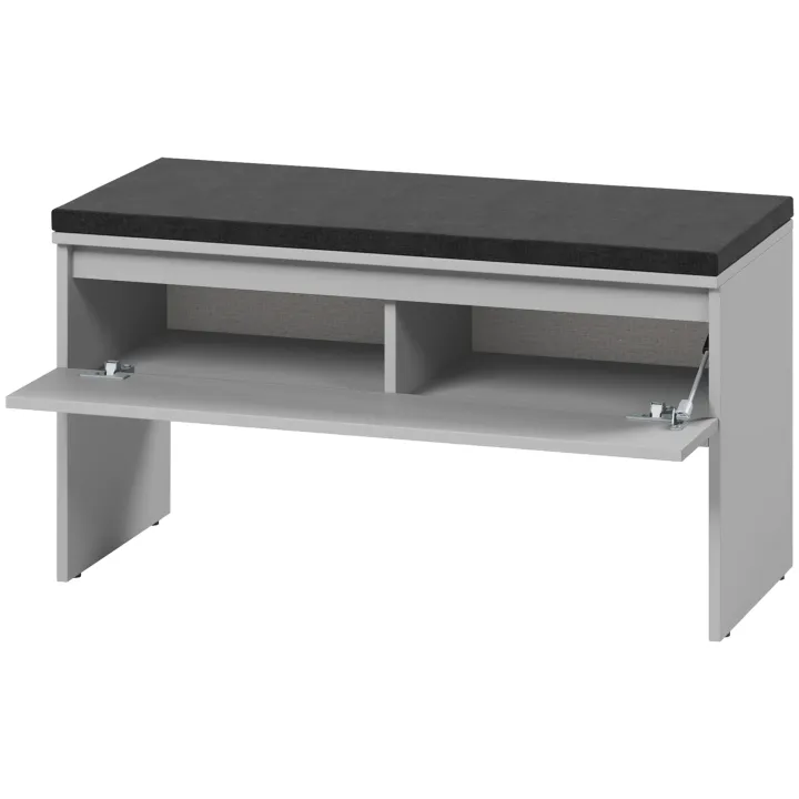 Mobile ingresso 200x230h cm con specchio appendiabiti grigio Accent