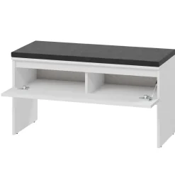 Mobile ingresso 300x200h cm con specchio appendiabiti armadio bianco Accent