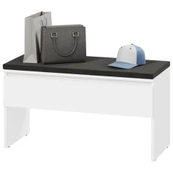 Mobile ingresso 300x200h cm con specchio appendiabiti armadio bianco Accent