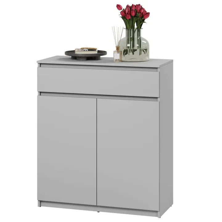 Mobile ingresso 300x200h cm con specchio appendiabiti armadio grigio Accent