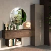 Mobile ingresso 193x186h cm moderno tortora rovere Sunset 62