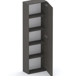 Mobile ingresso 193x220h cm pannello cannettato ossido rovere chiaro Sunset Decor 1013