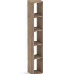 Mobile ingresso 222x220h cm pannello cannettato beige cashmere rovere scuro Sunset Decor 1014