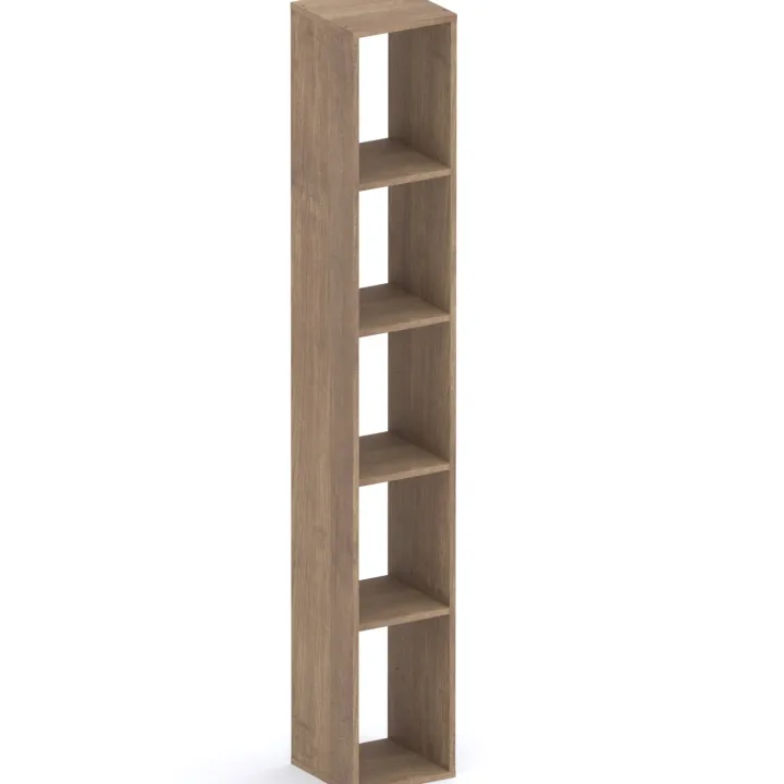 Mobile ingresso 222x220h cm pannello cannettato beige cashmere rovere scuro Sunset Decor 1014