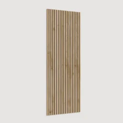 Mobile ingresso 193x220h cm pannello cannettato marrone bronzo rovere chiaro Sunset Decor 1015