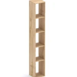 Mobile ingresso 222x220h cm pannello cannettato tortora rovere chiaro Sunset Decor 1016