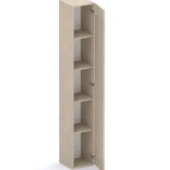 Mobile ingresso 222x220h cm pannello cannettato tortora rovere chiaro Sunset Decor 1016