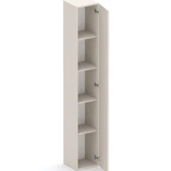 Mobile ingresso 222x240h cm pannello cannettato beige cashmere rovere chiaro Sunset Decor 1017