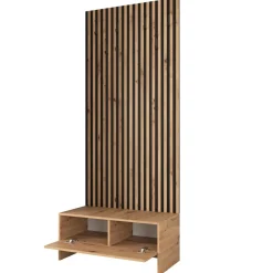 Mobile ingresso 85x206h cm rovere rustico rosa Welly 2