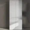 Mobile multiuso ingresso appendiabiti 78x187h cm moderno bianco lucido Eternity