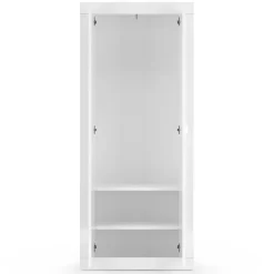 Mobile multiuso ingresso appendiabiti 78x187h cm moderno bianco lucido Eternity