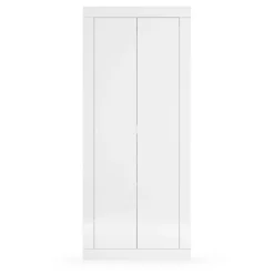 Mobile multiuso ingresso appendiabiti 78x187h cm moderno bianco lucido Eternity