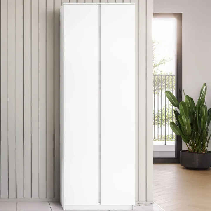 Mobile multiuso ingresso 69x200h cm appendiabiti bianco Accent