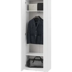 Mobile multiuso ingresso 69x200h cm appendiabiti bianco Accent