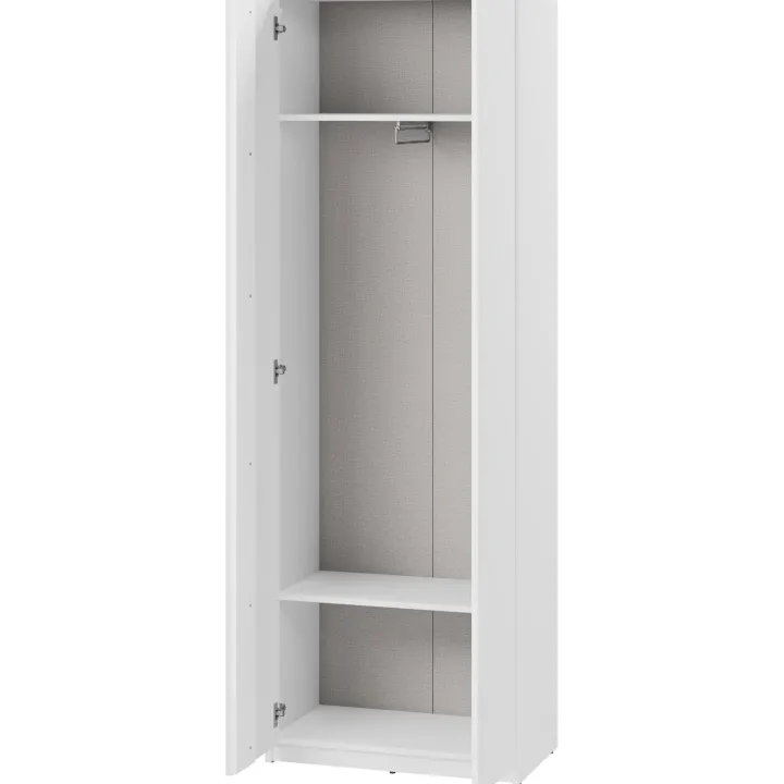 Mobile multiuso ingresso 69x200h cm appendiabiti bianco Accent