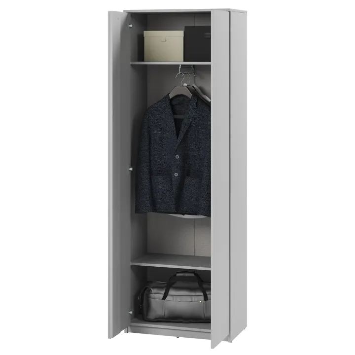 Mobile multiuso ingresso 69x200h cm appendiabiti grigio Accent