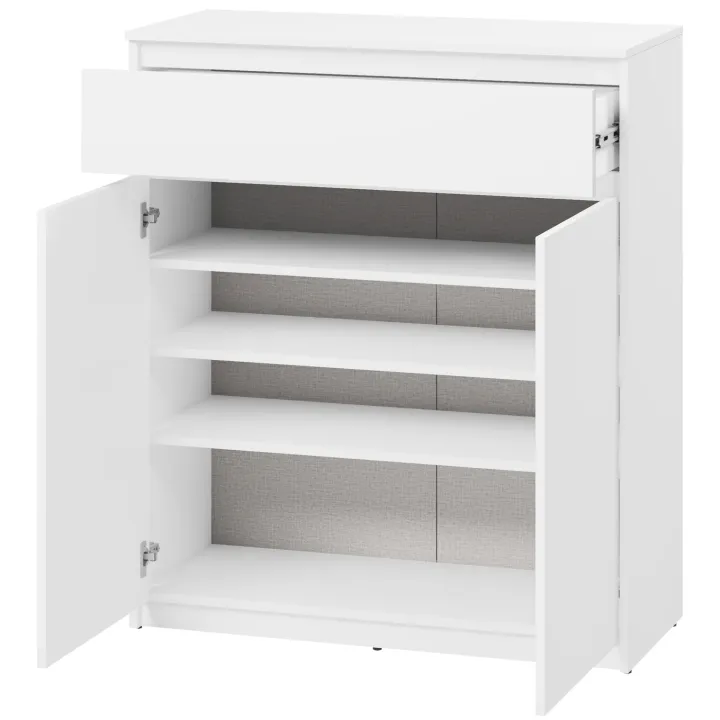Mobile multiuso ingresso 92x107h cm con cassetto bianco Accent
