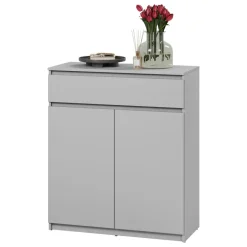 Mobile multiuso ingresso 92x107h cm con cassetto grigio Accent