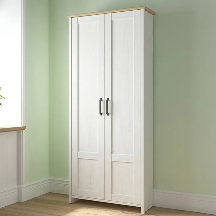 Mobile multiuso 85x201h cm 2 ante bianco frassinato rovere Lars