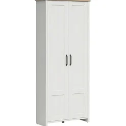 Mobile multiuso 85x201h cm 2 ante bianco frassinato rovere Lars