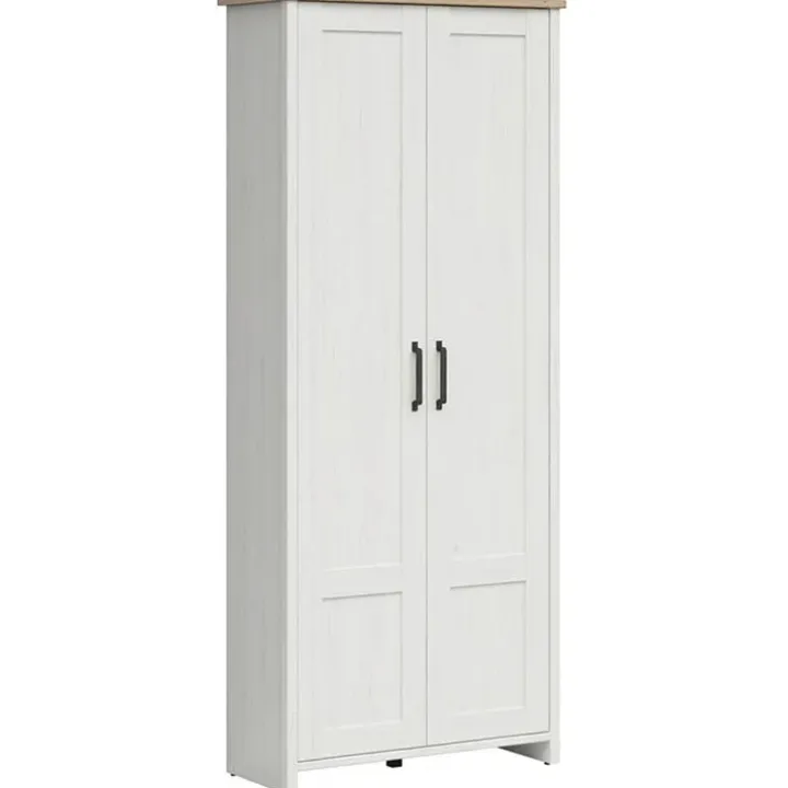 Mobile multiuso 85x201h cm 2 ante bianco frassinato rovere Lars