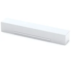 Mobile porta TV sospeso 210x33h cm 1 anta vasistas soggiorno bianco lucido Sunset