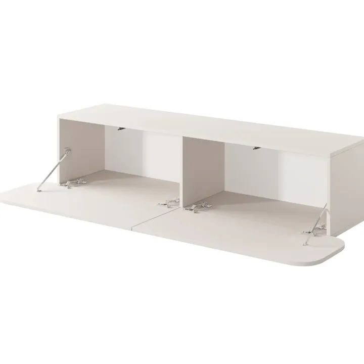 Mobile porta TV sospeso 160x34h cm 2 ante beige cashmere Volia