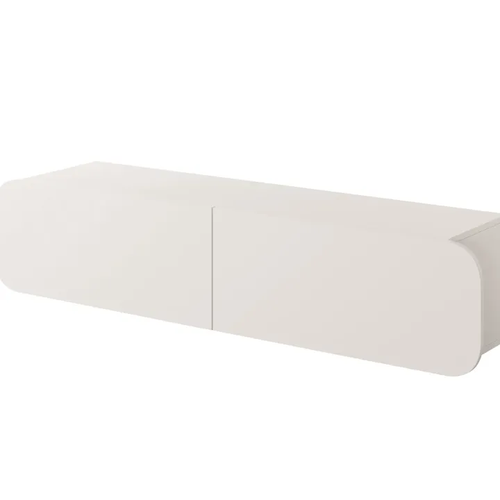 Mobile porta TV sospeso 160x34h cm 2 ante beige cashmere Volia