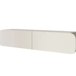 Mobile porta TV sospeso 160x34h cm 2 ante beige cashmere Volia