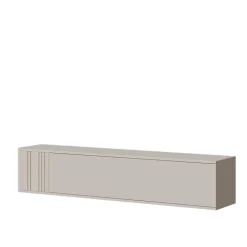 Mobile porta TV sospeso 150x30h cm 1 anta a ribalta beige cashmere Bellagio
