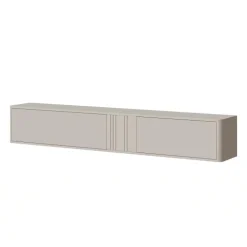 Mobile porta TV sospeso 190x30h cm 2 ante a ribalta beige cashmere Bellagio