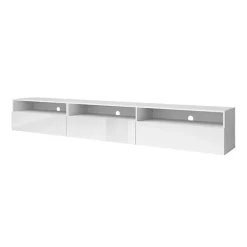 Mobile porta TV sospeso 270x42h cm bianco Emotion Gihome®