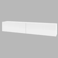 Mobile porta TV sospeso 180x35h cm bianco opaco Fusion
