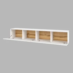 Mobile porta TV sospeso 180x35h cm bianco opaco Fusion