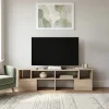 Mobile porta TV trasformabile 148x40h cm con estremità mobili rovere Billy