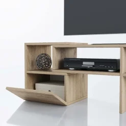 Mobile porta TV trasformabile 148x40h cm con estremità mobili rovere Billy