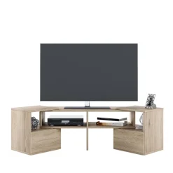 Mobile porta TV trasformabile 148x40h cm con estremità mobili rovere Billy