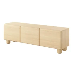 Mobile porta TV 150x47h cm 3 ante a ribalta soggiorno rovere chiaro Mellow