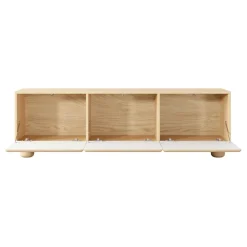 Mobile porta TV 150x47h cm 3 ante a ribalta soggiorno rovere chiaro Mellow