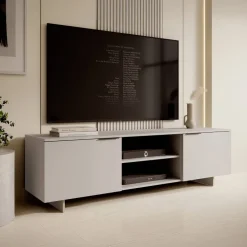 Mobile porta TV 180x55h cm 2 ante beige cashmere Stone