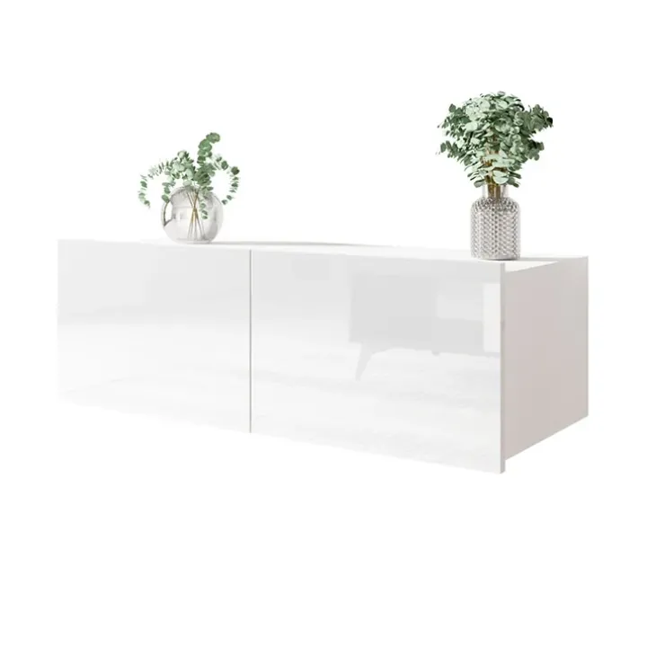 Mobile porta TV 100x37h cm 2 ante bianco lucido Mons